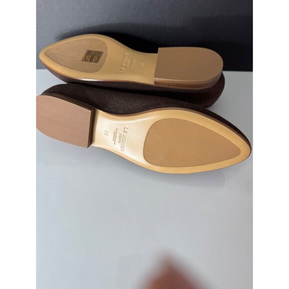 NEW Le Monde Beryl Wool Venetian Slipper Loafer Flats Brown Velvet EU 36 - Picture 6 of 6